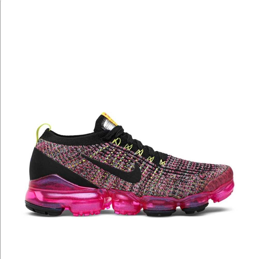 Wmns Air VaporMax Flyknit 3 'Black Pink Blast'